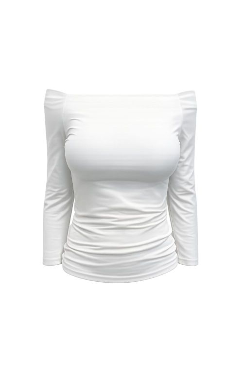 slow style, roupas, roupa feminina, blusa helena off white, blusa feminina, blusa manga 3/4, blusa em jersei com elastano