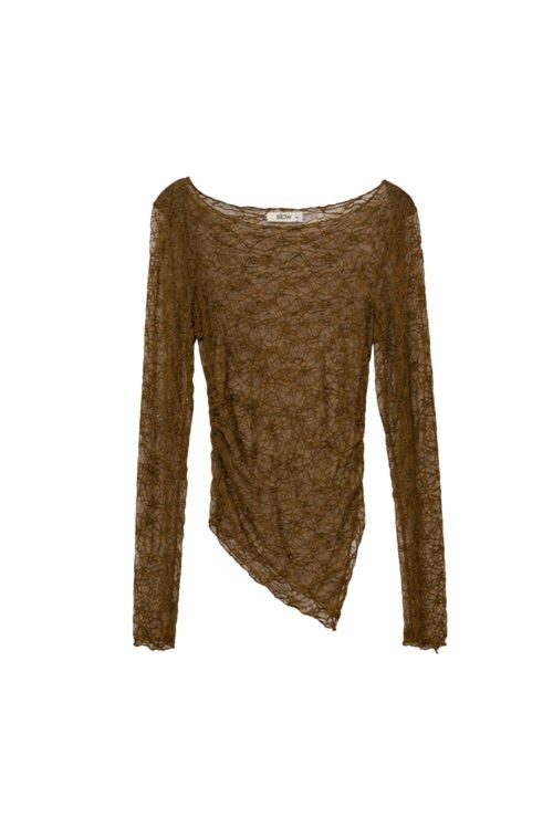slow style, roupas, roupa feminina, blusa leida, blusa feminina, blusa de renda, blusa de manga longa, blusa transparente, blusa elegante, blusa assimétrica, moda feminina, blusa moderna, blusa em renda, look sofisticado.