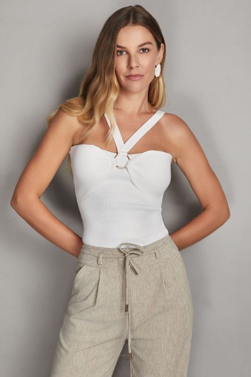 slow style, roupas, roupa feminina, regata ella off white, regata feminina, regata de tricot,blusa de tricot, regata elegante feminina, blusa feminina moderna.