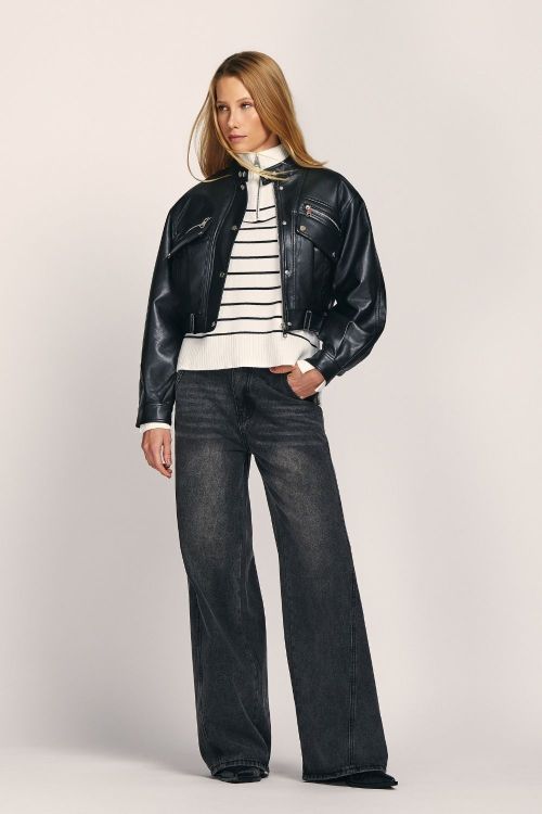 slow style, roupas, roupa feminina, jaqueta feminina preto, jaqueta iara, jaqueta cropped