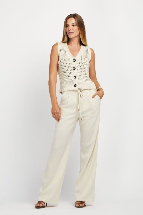 slow style, roupas, roupa feminina, calça feminina, calça ellen areia, calça de alfaiataria.