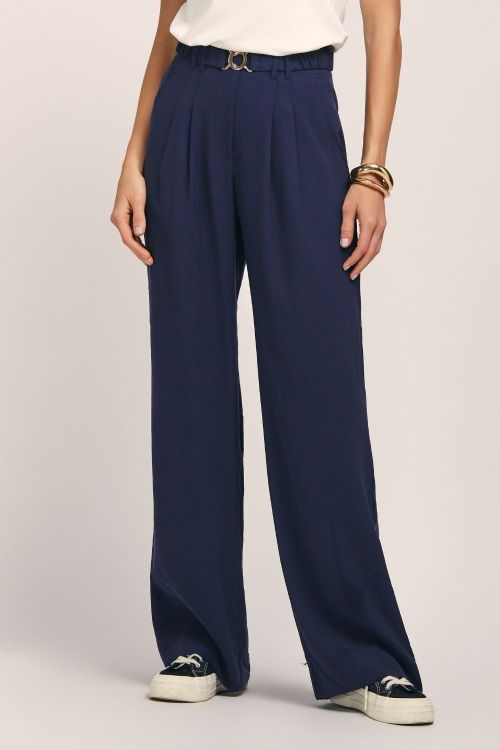 slow style, roupas, roupa feminina, calça feminina marinho, calça virginia, calça de alfaiataria