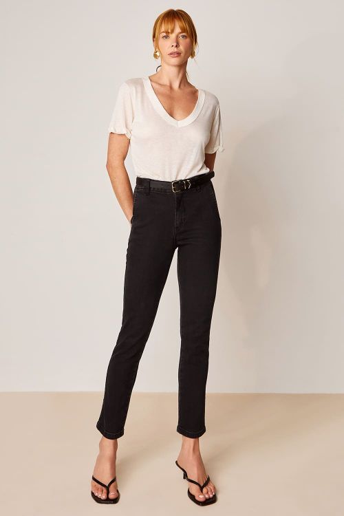 slow style, roupas, roupa feminina, calça feminina, calça bianca preta, calça jeans de sarja