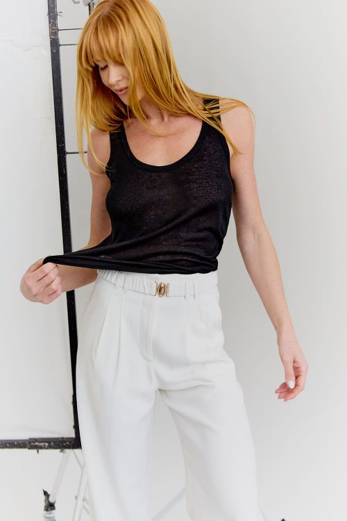 slow style, roupas, roupa feminina, regata feminina, regata feminina preta, regata feminina de malha, regata podrinha 
